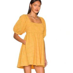 Free People Violet Mini babydoll dress - Orange- size xSmall